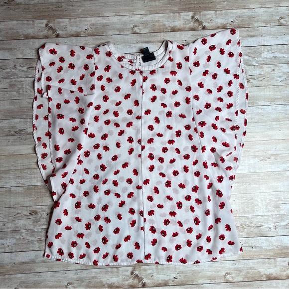 Worthington Tops - 💚Worthington red flower printed top